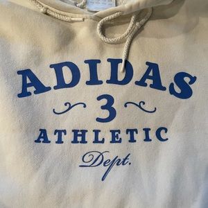 Adidas white Hoodie Sweatshirt XL